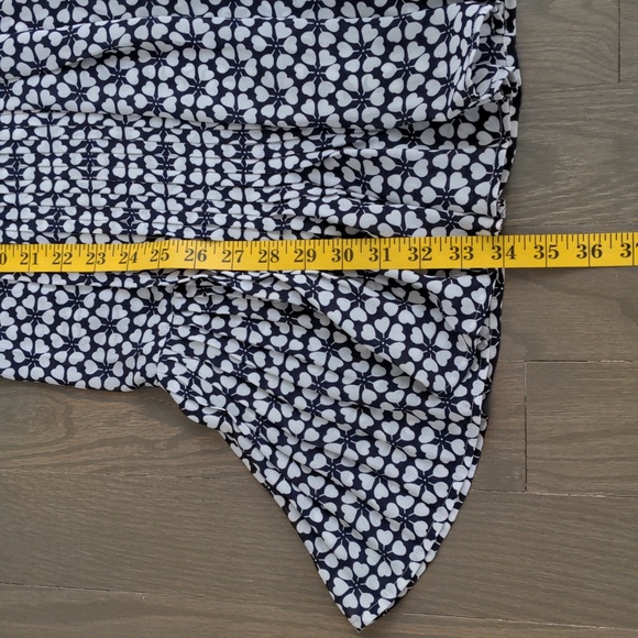 REBECCA MINKOFF | Cassandra Shift Dress Cap Sleeves, Navy & White, Women's S - Picture 15 of 15